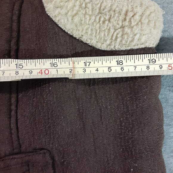 Vintage Tantrums Woman's Vest Size LARGE, Brown, Zip Closure, Zip Pockets - Picture 4 of 6